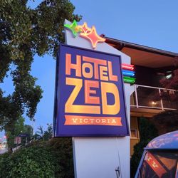 Hotel Zed - The sign for Hotel Zed!