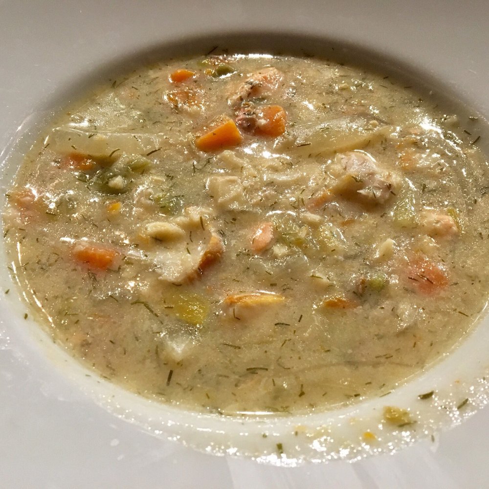 The Brazen Head - Atlantic Seafood Chowder- chunks of fresh cod, smoked cod, salmon, and vegetables - Pubs Near Me - Dublin, D