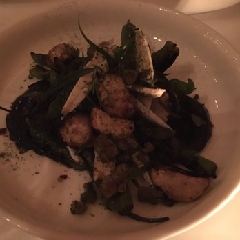 River Tavern - Shishito peppers & grilled turnips with anchovies in a squid ink aioli (small plate) - New American Near Me - Chester, Connecticut