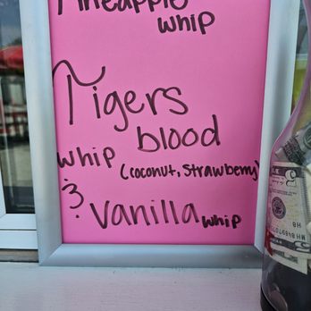Iguana Island Treats - Whips of the day - Shaved Ice Near Me - Tulsa, Oklahoma Iguana Island Treats - Whips of the day - Shaved Ice Near Me - Tulsa, Oklahoma