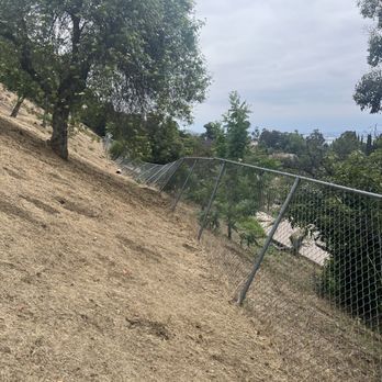 Cali Pro Fence - Before...sad looking fence falling over. - Fences & Gates Near Me
