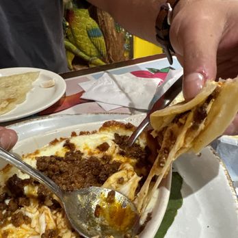 La Corona - Queso Flamado comes on fire ! - Mexican Near Me - Houston, Texas