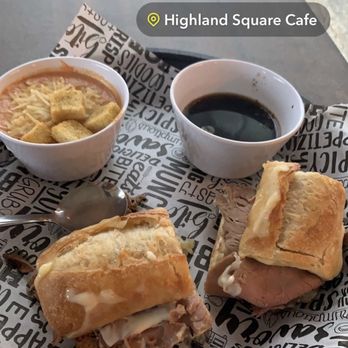 Highland Square Deli - Beef dip with tomato basil soup - Sandwiches Near Me - Fort Thomas, Kentucky Highland Square Deli - Beef dip with tomato basil soup - Sandwiches Near Me - Fort Thomas, Kentucky