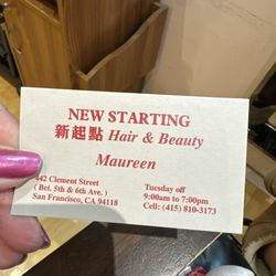 Salon business card