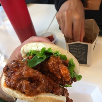 The Burger's Priest - That's a thick chicken burger! - Burgers Near Me - Edmonton, Alberta The Burger's Priest - That's a thick chicken burger! - Burgers Near Me - Edmonton, Alberta