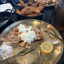 Lemon Waffle and Tenders and Turkey Bacon Lemon Waffle and Tenders and Turkey Bacon