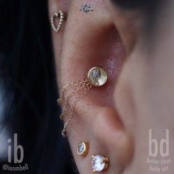 Better Days Body Art - Healed Conch Piercing by Ian!