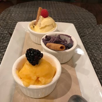 Rusconi's American Kitchen - Ice Cream/Sorbet trio - American Near Me - Phoenix, Arizona Rusconi's American Kitchen - Ice Cream/Sorbet trio - American Near Me - Phoenix, Arizona