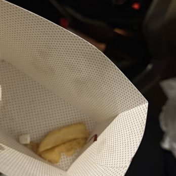 Chick-fil-A - First time coming to this chick-fill-a, they forgot my mac n cheese, then i find this in my fries. Looks like half of PILL. - Fast Food Near Me - La Quinta, California