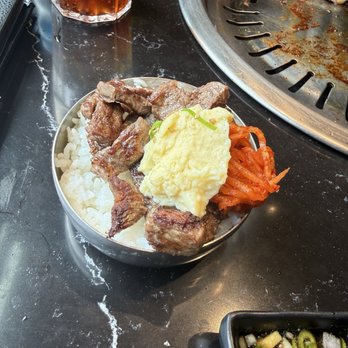 SodayZ - Cut up top blade steak with rice and -Steam Egg - Korean Near Me - Sterling, Virginia SodayZ - Cut up top blade steak with rice and -Steam Egg - Korean Near Me - Sterling, Virginia