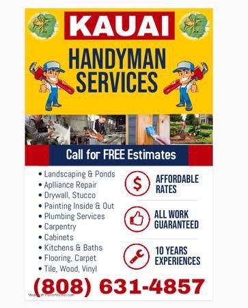 Slide of Kauai's Handyman Services