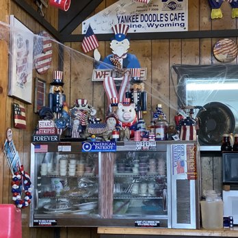Yankee Doodle's Cafe - This place is the most patriotic place I have ever seen. - American Near Me - Alpine, Wyoming Yankee Doodle's Cafe - This place is the most patriotic place I have ever seen. - American Near Me - Alpine, Wyoming