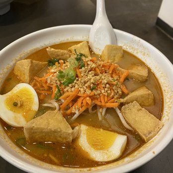 NUDO - Tan Tan Men Ramen with tofu instead of chicken and add an egg (the egg in this was definitely necessary in my opinion) - Asian Fusion Near Me - Spokane, Washington