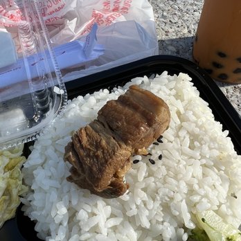 Taste Tea Cafe - Braised Pork with Bamboo Shoots Meal - Taiwanese Near Me - Artesia, California