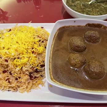 Javan Restaurant - Vegan Fasenjan w/ Zereshk Polo (Barrberry Rice) - Persian/Iranian Near Me - Los Angeles, California Javan Restaurant - Vegan Fasenjan w/ Zereshk Polo (Barrberry Rice) - Persian/Iranian Near Me - Los Angeles, California