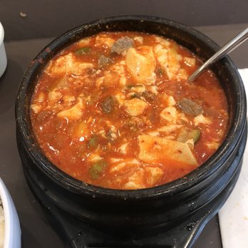 Bab Plus Korean Restaurant - Beef Soon Doo Bu Soup - Korean Near Me - Urbana, Illinois
