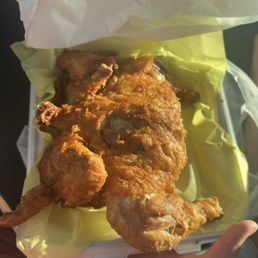 Fried whole chicken