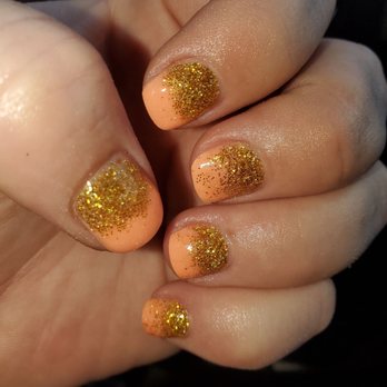 Luna Nail Lounge - Ombre with glitter, dipping powder - Permanent Makeup Near Me - Everett, Washington