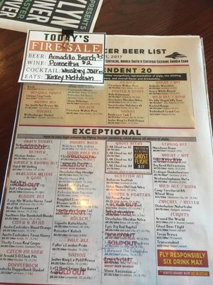 Menu photo 6 The Flying Saucer Garland, TX