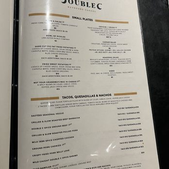 Double C - Small Plates menu - New American Near Me - Lancaster, Pennsylvania