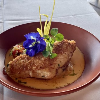 Hukilau Lanai - Mac nut crusted opah - Seafood Near Me - Kapaa, Hawaii