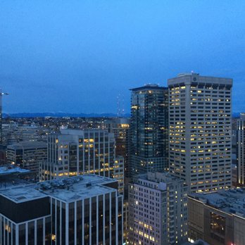 The Westin Seattle - View at dusk from my room on one of the upper floors. - Hotels Near Me - Seattle, Washington