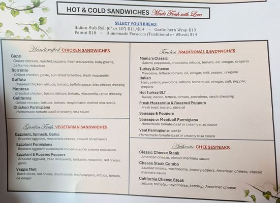 Menu photo 1 Mama's Cafe Baci Hackettstown, NJ