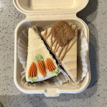 Crust Vegan Bakery - Carrot cake and cookie butter cake - Bakeries Near Me - Philadelphia, Pennsylvania