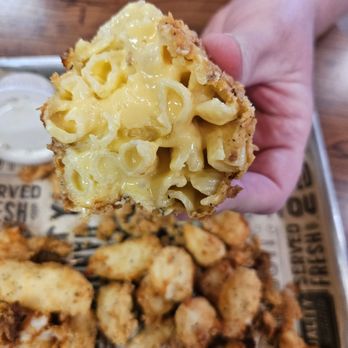 Smitty's Cafe & Bakery - The Mac and cheese balls have the cheesiest Mac and cheese you have had since you were in your grannie's kitchen! - Cafes Near Me - Brenham, Texas Smitty's Cafe & Bakery - The Mac and cheese balls have the cheesiest Mac and cheese you have had since you were in your grannie's kitchen! - Cafes Near Me - Brenham, Texas