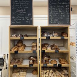 Artisan Bread Gallery - Partial menu and bread selections.