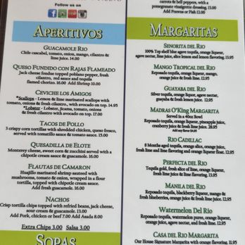Rio Distinctive Mexican Cuisine - Menu - Mexican Near Me - Madras, Oregon Rio Distinctive Mexican Cuisine - Menu - Mexican Near Me - Madras, Oregon