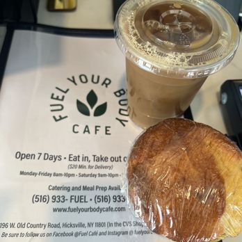 Fuel Your Body Cafe - Ice coffee and protein muffin - Breakfast & Brunch Near Me - Hicksville, New York