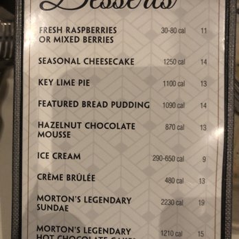Morton's The Steakhouse - Dessert Menu - Steakhouses Near Me - Honolulu, Hawaii Morton's The Steakhouse - Dessert Menu - Steakhouses Near Me - Honolulu, Hawaii
