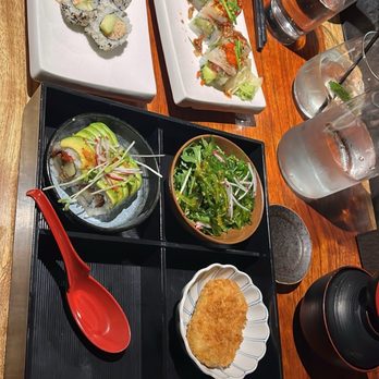 M Sushi - M Special Roll, California Roll, and Vegan Bento Box - Sushi Bars Near Me - Durham, North Carolina