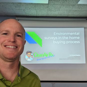 CleanAir Rx - Richard giving a presentation to real estate professionals about environmental testing. - Environmental Testing Near Me
