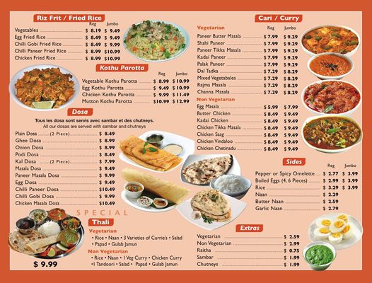 Menu photo 1 Paradise Biryani Pointe Montreal, QC