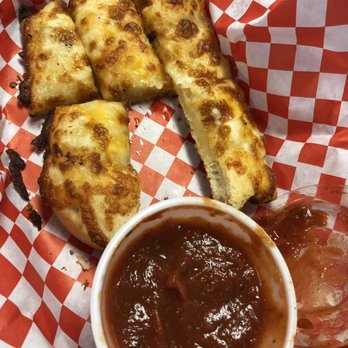 Reo's Pizza - Cheesy bread, be warned: the red sauce is CHILLY! - Pizza Near Me - Cascade, Idaho Reo's Pizza - Cheesy bread, be warned: the red sauce is CHILLY! - Pizza Near Me - Cascade, Idaho