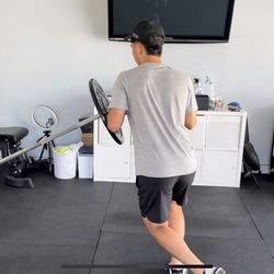 MAS Performance Physio - Enhance soccer performance with landmine single-leg power training in the frontal plane. #trainsmart