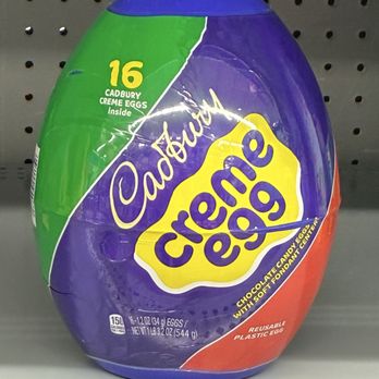 Walmart Supercenter - I want this sooooo bad!!! HUGE Cadbury Creme Egg!! My fave holiday candy!! Container holds 16 eggs. Twenty bucks. - Department Stores Near Me - Shreveport, Louisiana Walmart Supercenter - I want this sooooo bad!!! HUGE Cadbury Creme Egg!! My fave holiday candy!! Container holds 16 eggs. Twenty bucks. - Department Stores Near Me - Shreveport, Louisiana