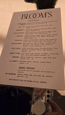 Menu photo 1 Bloom's Baltimore, MD