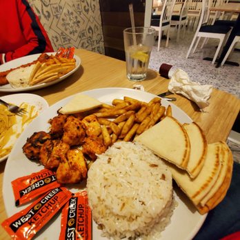 Bodrum Mediterranean Kitchen - Chicken seesh kebab platter - Salad Near Me - Jacksonville, Florida