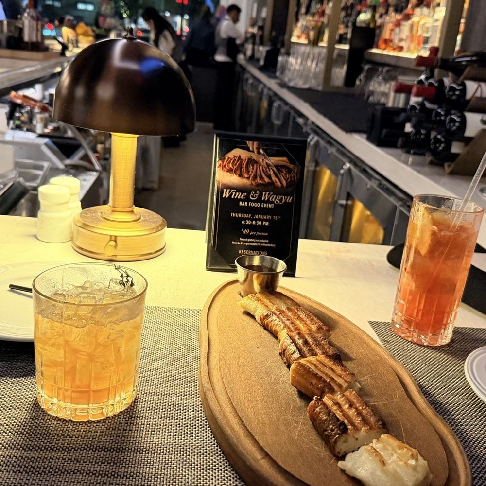 Fogo de Chão - Grilled cheese with honey, recommended 100%. - Brazilian Near Me - Orlando, Florida Fogo de Chão - Grilled cheese with honey, recommended 100%. - Brazilian Near Me - Orlando, Florida