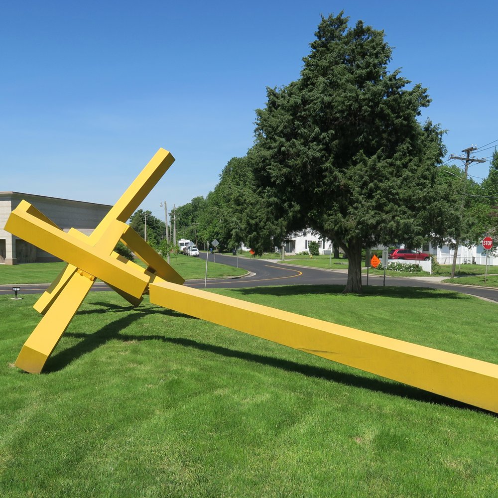 Springfield Art Museum - John Henry; Sun Target I; 1974; painted cor-ten steel - Art Museums Near Me - Springfield, Missouri Springfield Art Museum - John Henry; Sun Target I; 1974; painted cor-ten steel - Art Museums Near Me - Springfield, Missouri