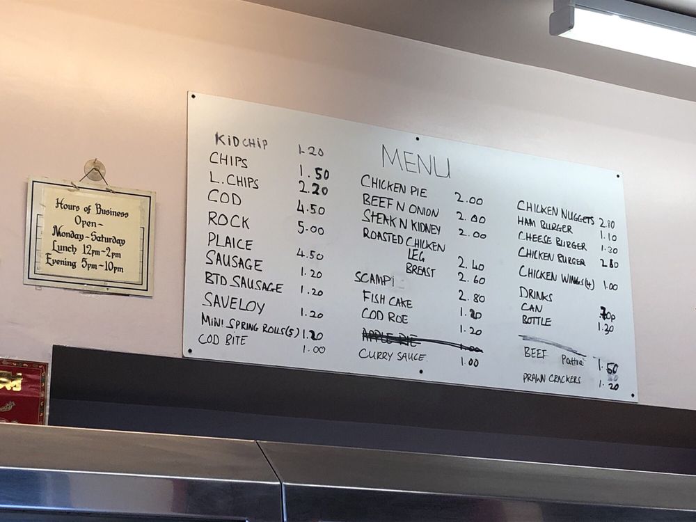 CORNER FISH BAR Updated May 2024 159 Portland Road, London, United