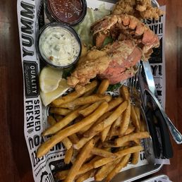 Deep fried Lobster tails Deep fried Lobster tails
