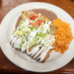 La Poblanita - Ground Beef Chimichanga