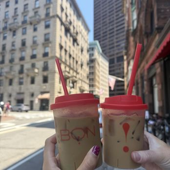 Bon - Pistachio latte and banana latte - Coffee & Tea Near Me - Boston, Massachusetts Bon - Pistachio latte and banana latte - Coffee & Tea Near Me - Boston, Massachusetts