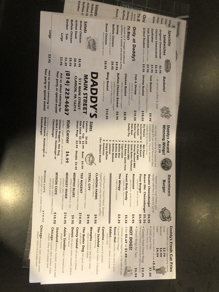 DADDY’S MAIN STREET 30 Photos & 60 Reviews 513 Main St, Clarion