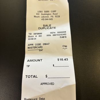 Lebo Subs - Sandwiches Near Me - Pittsburgh, Pennsylvania