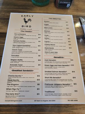 Menu photo 5 Early Bird Breakfast & Lunch Kingston, MA Menu photo 5 Early Bird Breakfast & Lunch Kingston, MA